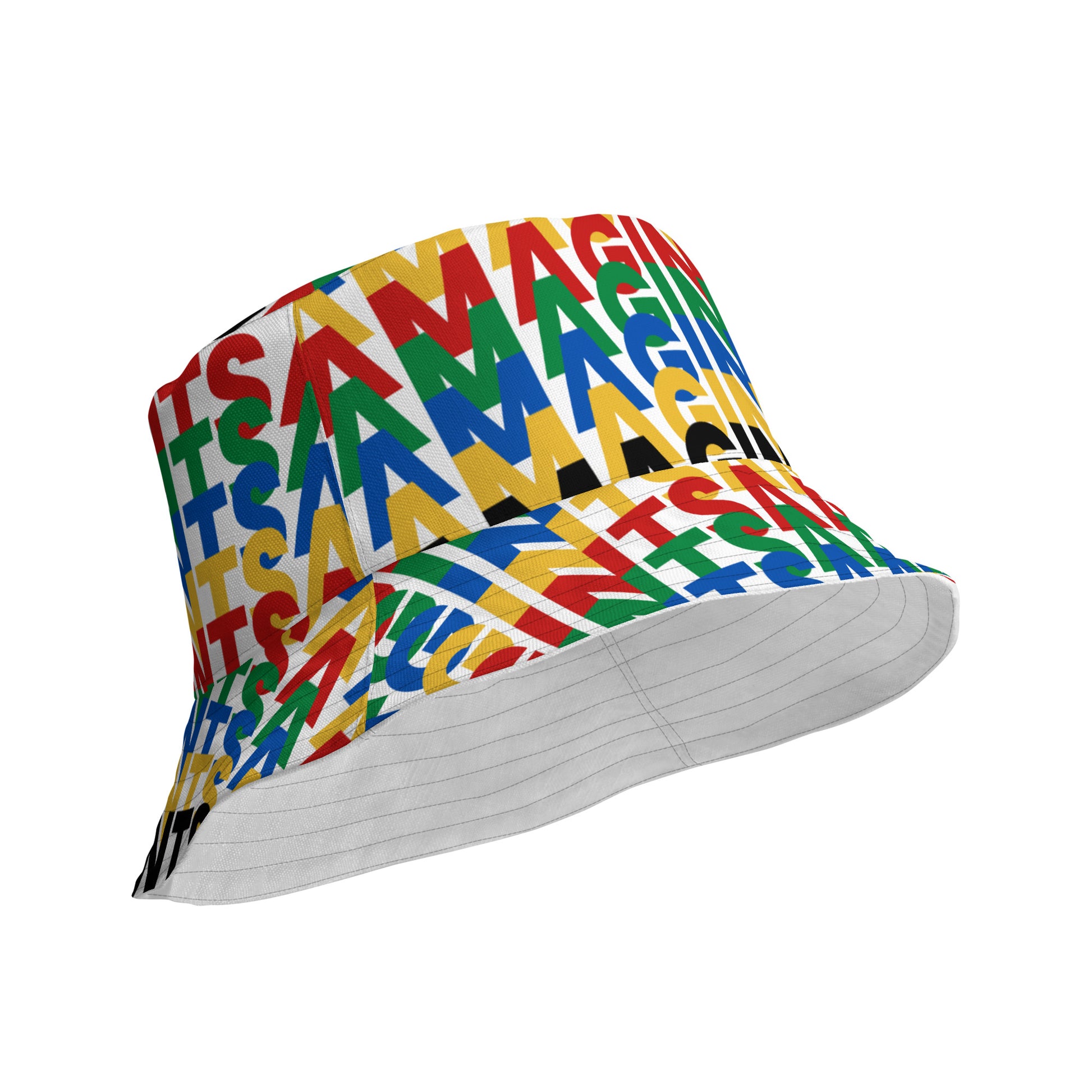 Gugulethu Reversible Bucket Hat - Unisex - White