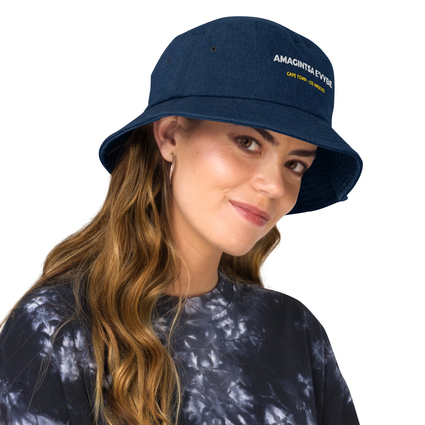 Amagintsa Logo Denim Bucket Hat