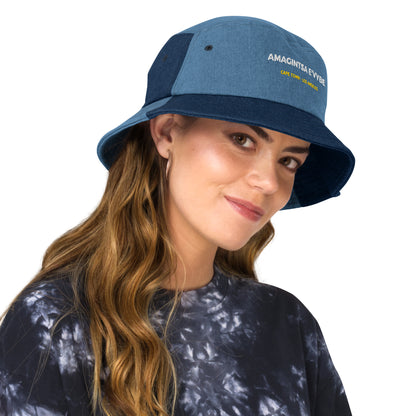 Amagintsa Logo Denim Bucket Hat