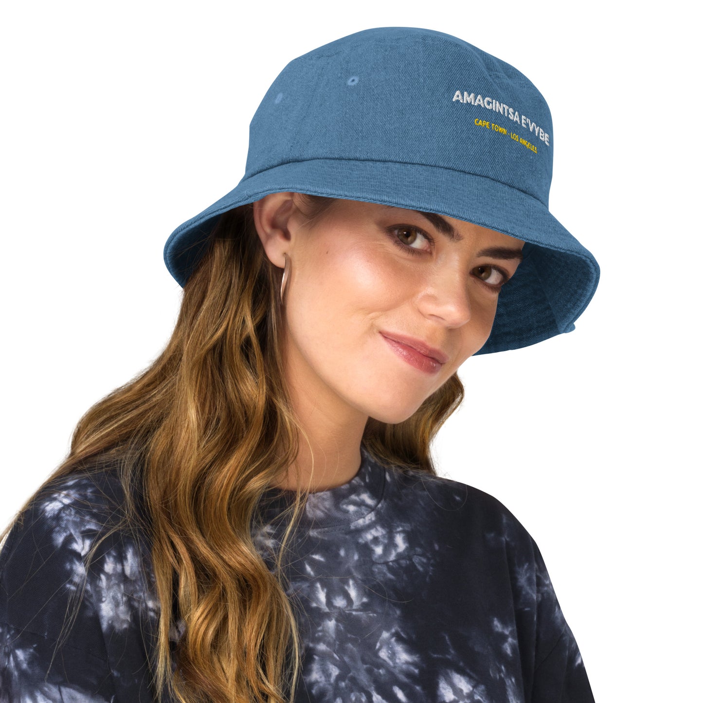 Amagintsa Logo Denim Bucket Hat